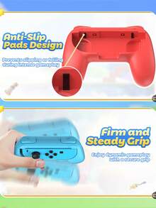 2pcs Switch Controller Grip Covers, Universal Switch Controller Stand Set, Anti-Slip Durable Game Controller Holder, Shock-Absorbing Gaming Accessories, Compatible With Switch, OLED, Lite, Joy-Con And Pro Controllers - View 6