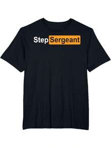 to de infantería, adecuada para adultos, con cuello redondo y mangas cortas, hecha de tela cómoda, perfecta para salir y hacer ejercicio, y un regalo ideal para amigos, familiares o esposos. - Negro - Ver 1