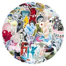 50pcs Weird Core Millennium Y2K Elements Old Era Dreamcore Vintage Style Creative Personalized Decorative Tablet Water Bottle Stickers - Dream Core - 1988 - View 5