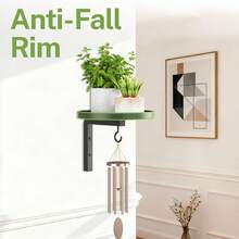 Wall Plant Hook Bracket With Integrated Hook Quick Installation Indoor Outdoor Universal Green Plant Storage Rack - Black - View 7