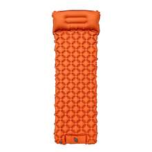 1pc Outdoor Inflatable Sleeping Pad, Camping, Hiking, Picnic Essential Lightweight Portable Foldable Moisture-Proof Mat Outdoor Gear Summer Travel Must-Have, Foot-Pumped Extra Wide Extra Thick Inflatable Mattress - Multicolor - View 15