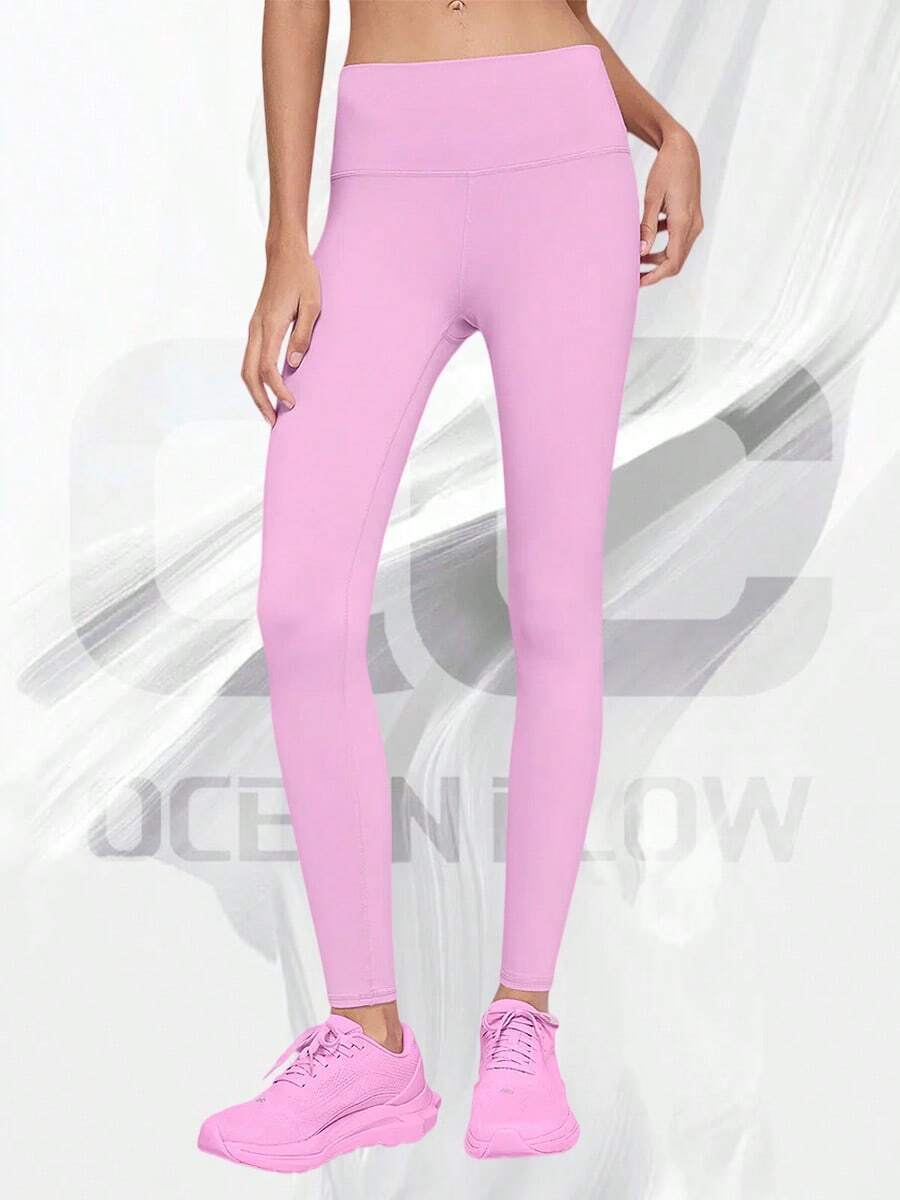 Leggings de cintura alta con efecto aerógrafo - Corazón de caramelo rosa - Ver 1