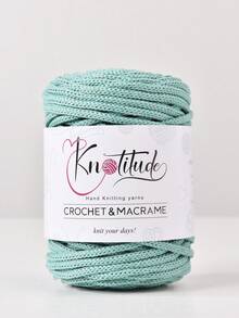 1 Solid Color Cotton Weaving Thread, 4mm And 50m Soft Crochet Hooks, Suitable For DIY Plant Hangers, Bags, And Home Decoration - Multicolor - View 19
