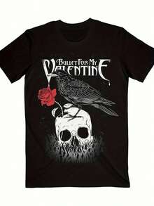 Camiseta 'Raven' de Bullet For My Valentine, 100% Algodón - Negro - Ver 1