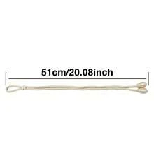 4件組花卉裝飾窗簾束帶，編織繩窗簾掛鉤附水滴飾品，可調節窗簾束帶，適用於臥室與客廳 - 灰色 - 查看 6