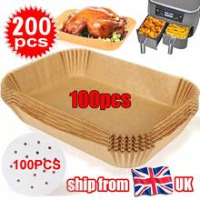 NEW 100*Air Fryer Paper+100*Circular Pad Paper Liners Disposable NonStick Parchment UK - VJN0173 - View 1