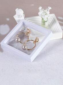 1/10pcs Transparent PE Film Jewelry Display Box, Dustproof Antioxidant Jewelry Storage Box, Floating Frame Jewelry Organizer Box - Multicolor - View 12