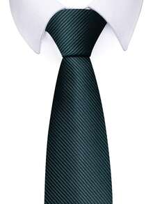 1 Peça Gravata Masculina de Cor Sólida com 8CM de Largura, Adequada para Combinar com Camisas e Ternos, Ideal para o Ambiente de Trabalho, Entrevistas de Emprego, Reuniões Formais - Cores misturadas - Visão 12