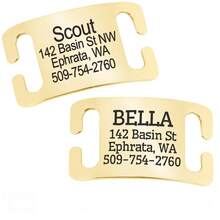 Custom Engraved Slide-On Pet ID Tag, Stainless Steel - Multicolor - View 4