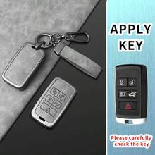 Car Key Case With Keychain For Land Rover, Fit Evoque Velar Discovery LR2 LR4 XF XJ XE, 5 Button Protective Shell - Bracelet - View 6