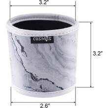 Funda reutilizable para taza de caf, funda aislante de neopreno resistente al calor, para caf, t, bebidas fras y calientes, 4 unidades - Patrones de mármol (4 piezas) - Ver 4
