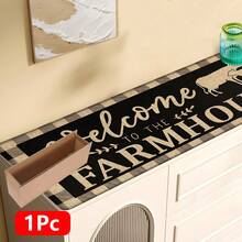 1pc, Home Decor, Cow Print Pattern, Linen Kitchen Rug, Kitchen Mat, Floor Mat, Bathroom Mat, Door Mat, 3D Printed Rectangular, Suitable For Living Room, Bedroom, Hallway, Bathroom, Laundry Room - Polyester Rug, Suitable For Indoor And Outdoor Home Decor - Multicolor - View 17