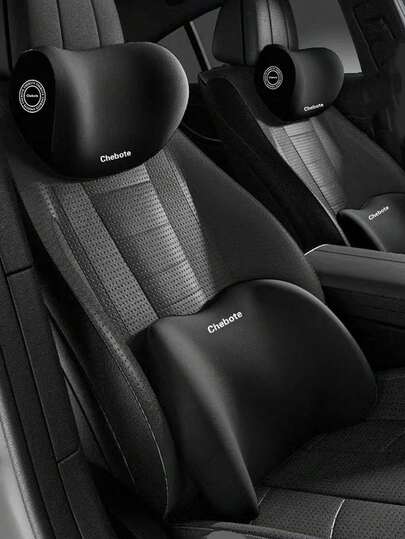 1pc Universal Car Neck Pillow, Breathable Neck Pillow, Lumbar Support, Neck Protection, Headrest, Car Interior Neck Pillow, Car Seat Lumbar Support, Suitable For All Seasons