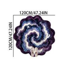 黑紫星空不对称加厚地毯，绒面材质，厚实柔软，适合秋冬季节，可作卧室、客厅装饰地毯，家居装饰佳品，可水洗，毕业礼物 - 多色 - 查看 13