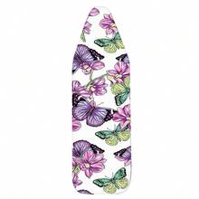 1pc Ironing Board Replaceable Cover , Butterfly Flower Print Polyester Household Ironing Table Cloth Ironing Board - Multicolor - View 18