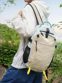 50L露營背包，大容量戶外登山包，防水徒步運動包，學校背包，拉鍊包，肩背包，籃球包，運動背包，大學生健身旅行瑜伽戶外登山騎行防水輕量大容量便攜配件 - 彩色 - 查看 3