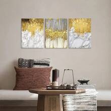 3pcs Wooden Framed Canvas, Abstract Oil Painting Poster, Fantasy Decorations, Frame Painting, Modern Art, Canvas, Perfect Gift For Friends And Family, Home, Room Mural, Office, For Living Room, Bedroom Wall Decor, HD, 8K, Odorless, Waterproof. - Framed - View 4