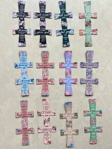 12 Magnetic Cross Bookmarks, Designed For Bible Study, Reading, Education And Student Gifts - Elegant Bookmarks With Inspirational Quotes, Suitable For Women To Use While Reading At School - Multicolor - View 6