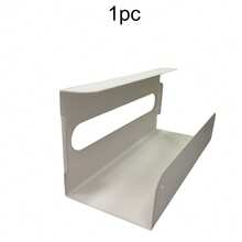 1/2pcs Under Cabinet Paper Towel Holder, Space-Saving Inverted Metal Rack. Moisture-Proof One-Hand Tear Design, Damage-Free Self-Adhesive Installation For Renters. Minimalist Storage, Suitable For Kitchen, Bathroom And Office, Sturdy And Rust-Proof, Frees Up Countertop Space. - Multicolor - View 13