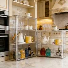 Lemari Pajangan Akrilik Transparan dengan Pintu Magnetik - Organizer Penyimpanan Dapur Anti Debu yang Dapat Ditumpuk, Cocok untuk Cangkir, Teko, dan Aksesoris Kopi, Desain Transparan, Mudah Dilihat, Cocok untuk Penggunaan di Rumah atau Kantor, Lemari Penyimpanan Dapur, Tampilan Modern yang Bergaya, Konstruksi Plastik Tahan Lama, Organizer dan Penyimpanan Lemari, Organizer Penyimpanan Lemari, Lemari Penyimpanan Dapur, Organizer Lemari, Kotak Penyimpanan, Organizer dan Penyimpanan Dapur - 1PC - View 4