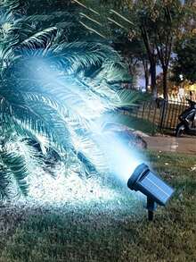 1pc Super Bright Outdoor Solar Landscape Spotlight, Equipped With 55 LED Beads For Night Lighting, Solar Garden Light For Yard Decoration, With Motion Sensor, 3 Lighting Modes, Durable Lithium Battery, Detachable Wall Light/Lawn Light, Perfect For Lawn, Villa, Halloween Decoration, Adjustable Angle, Suitable For Yard, Ground, Garden, Pool, Lawn - Multifunctional Solar Lamp - View 13