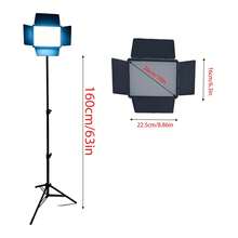 Borriig Luz de relleno cuadrada de 10 pulgadas con temperatura de color ajustable de 3 colores, trípode extensible de 1.6m y panel difusor, perfecta para transmisión en vivo / maquillaje / iluminación de bodegones - Luz de relleno cuadrada de 10 pulgadas + trípode de 1,6 metros - Ver 7