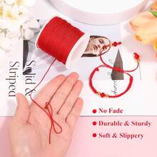 1pcs No.72 Jade Line 0.8mm Handmade Braided Rope Beading Cord Hand-Woven Necklace Bracelet Red String Chinese Knot DIY Material - 30m - View 4