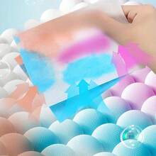 100 Anti-Dye Sheets - Prevent Color Transfer, Avoid Fading And Dye Bleeding, Suitable For Washing Machines, Garment Protection, Easy-To-Use Care Tool - Solid Color - View 3