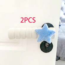 2PCS Star Door Handle Protector, Soft Anti-Collision Cover, Universal Left & Right Anti-Static Doorknob Bumper Guard, Door Knob Sleeve For Kitchen, Bathroom & Bedroom - View 10