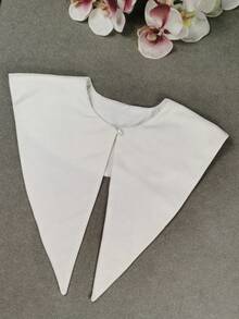 1件女款多色精緻手工金絲絨大領口純色優雅聚酯纖維時尚新款秋冬假領 - 彩色 - 查看 15