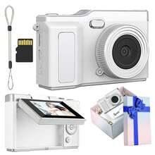 CCD Digital Camera,NEW 1080P Digital Camera For Photography Autofocus,Upgraded 48MP Digital Camera With 2.4" 180° Flip Screen,4X Zoom, Compact Travel Cameras For Beginners With 32GB Card,Compact Camera,A Great Gift For Boys & Girls,800mAh - Multicolor - View 29