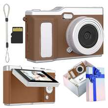 CCD Digital Camera,NEW 1080P Digital Camera For Photography Autofocus,Upgraded 48MP Digital Camera With 2.4" 180° Flip Screen,4X Zoom, Compact Travel Cameras For Beginners With 32GB Card,Compact Camera,A Great Gift For Boys & Girls,800mAh - Multicolor - View 14