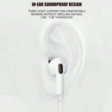 In-Ear Wired EarPods Headphones With Lightning Connector, Built-In Remote Control For Music Playback, Compatible With IPhone/ Lightning Port, Compatible With IPhone 14/13/12/11/XR/XS/X/8/7/SE/Pro/Pro Max - View 6