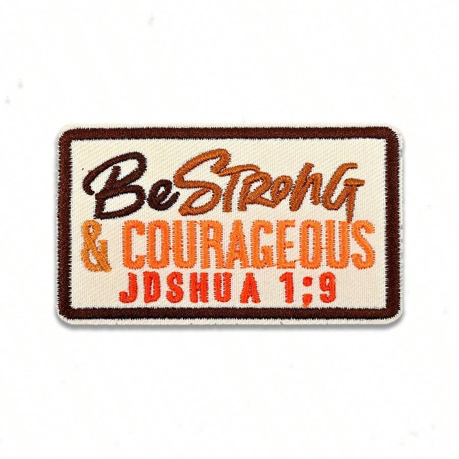 1pc/5pcs Per Set Phrase Patch Embroidery, Suitable For Clothes, Bags, Hats, DIY Crafts, Etc. - E 1PCS - View 1