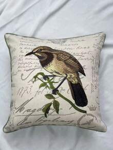 LCUHPCL 1pc American Country Vintage 3D Bird Throw Pillow Cover, Suitable For Bedroom, Living Room, Party And Various Environments - Multicolor - View 7