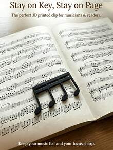3d Printed Music Clip, Suitable For Piano, Guitar And Violin - Large Capacity Music Clip, Firmly Fixes Music Score, Easy To Read, Perfect Gift For Music Lovers - Multicolor - View 7