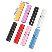 Rotatable Telescopic Spray Bottle, Aluminum Perfume Decant Bottle, Reusable Travel Size Perfume Bottle With Sprayer Device - Multicolor - View 2