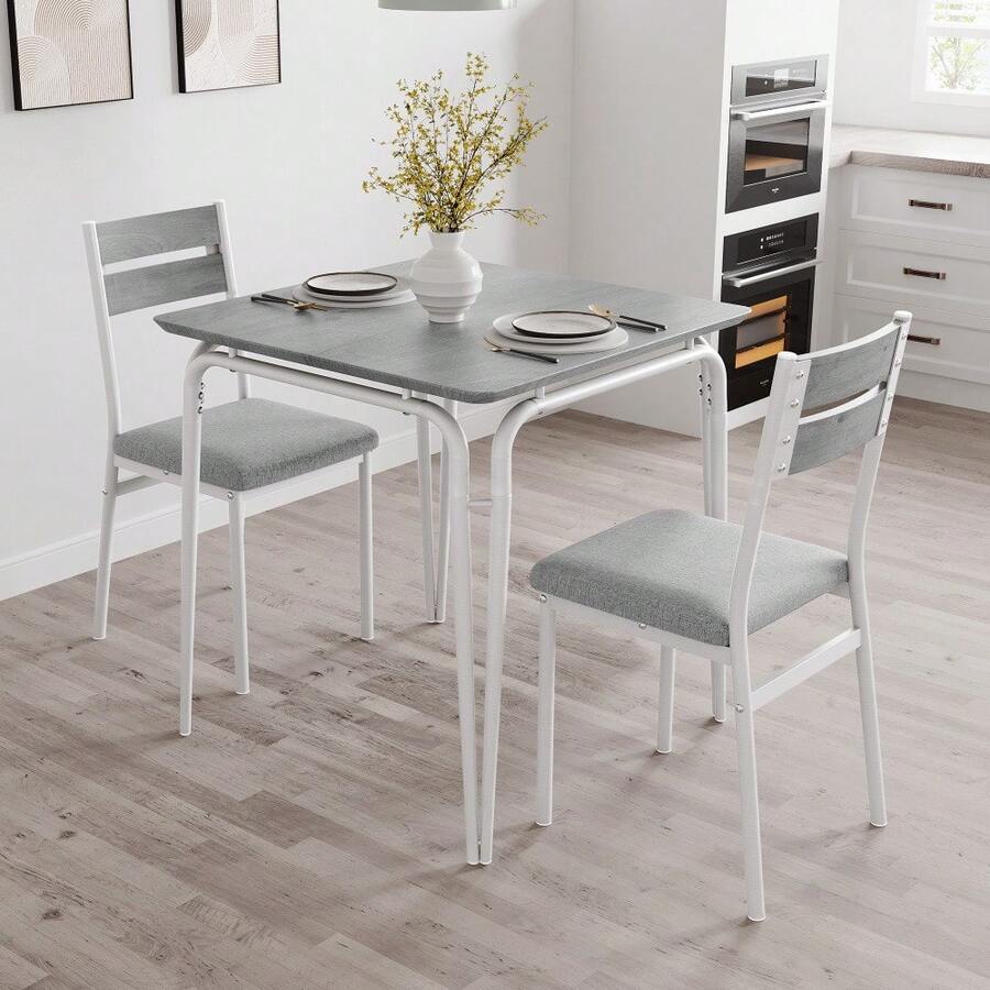 Dining Table & Chair Sets - Light Grey - View 1