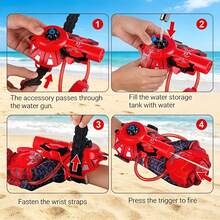 Super Cool Spider Mini Wrist Water Gun, Hidden Press Water Spray Gun, Portable Wearable Water Sprayer, Summer Beach Pool Outdoor Water Fight Toy, Birthday Party Gift For Boys And Girls - WC10-15 - View 6