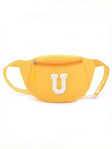 1pc Girls Waist Bag, Cute Sling Crossbody Bag, Shoulder Bag, Backpack, 26 Letters Chest Bag, Suitable For Daily, Outdoor, Travel, Hiking, Portable Use, Ideal Gift Choice - Multicolor - View 22