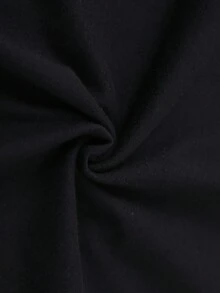 njabi, 100% poliéster, cuello redondo, manga corta - Lavable a máquina, ropa casual para adultos para todas las estaciones, ajuste cómodo, adecuada como regalo para amigos/familiares/esposo. - Negro - Ver 6
