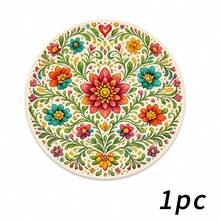 1/2/4/6/8/300pcs Minimalist Abstract Floral Pattern Luxury Placemats, Machine Washable Polyester Material, Heat-Resistant, Stain-Resistant, Waterproof And Easy To Clean, Suitable For Party And Kitchen Decor - Multicolor - View 19