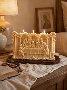 1pc Last Supper Candle Mold Silicone Bible Lord And Believers Jesus Family Handmade Figure Craft Sacred Scene Decoration - The Last Supper Silicone Mold - View 6