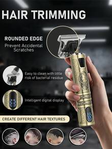 LQT 4pcs/3pcs/1pc Family Hair Tools Kit - Hair Clipper For Men, Beard Trimmer, Nose Hair Trimmer & Men's Shaver - Cordless, USB‑C Charging, Multi-Functional Barber Supplies, Suitable For Home And Travel, Father's Day Or Christmas Men's Gifts. - Multicolor - View 6