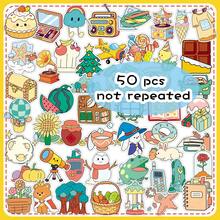 50pcs Cute Cartoon Bear Colorful Original Doodle Creative Playful Decorative Table Lamp Bicycle DIY Stickers - Original Doodle - 1971 - View 11