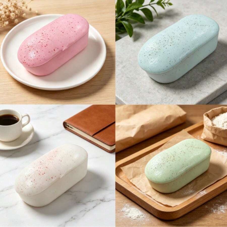1 pieza Palo de pastel de arroz grande, esponjoso, de recuperación lenta, suave y tierno, de TPR, simulación de alimento, alivio del estrés, apretar, descompresión, regalo para escritorio de oficina - Multicolor - Ver 1