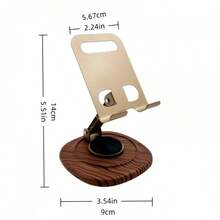 Desktop Phone Stand 360° Rotatable, Sturdy, Adjustable Desktop Phone Holder, Foldable Phone Stand, Compatible With All Phones - A - View 3