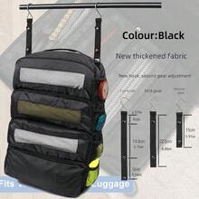 Große Kapazität Hängende Aufbewahrungstasche | Gepäckorganizer, Multifunktionale tragbare hängende Reiseablage, Faltbare Kleidungsaufbewahrungstasche, Geeignet für verschiedene Gepäckorganisation, Hängende Kleidungsaufbewahrungstasche mit mehreren Ebenen, Unverzichtbares Reise- und Haushaltsaufbewahrungswerkzeug - Übersicht 9