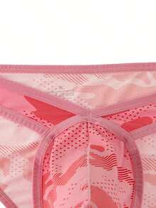Calzoncillos de malla para hombre - Traseros ligeros, transpirables y cómodos de tiro bajo con tejido elástico para ropa casual, ropa cómoda| Ropa interior moderna| Tejido elástico - Rosa - Ver 4