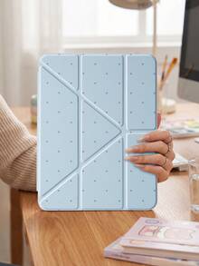 Y-Shaped Folding Protective Case Compatible With Ipad (A16) 11th Gen 11-Inch, 10th Gen 10.9-Inch, Air 8 (M4) 11-Inch 2026, 7th/8th/9th Gen 10.2-Inch, Pro 11 2020-2022, Air 7/6 (M3/M2) 11-Inch, With Pencil Slot, Soft TPU Back Shell, Smart Sleep/Wake - Blue Star - View 6